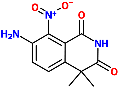 (image for) MC003853 7-Amino-4,4-dimethyl-8-nitro-1,3(2H,4H)-isoquinolinedione